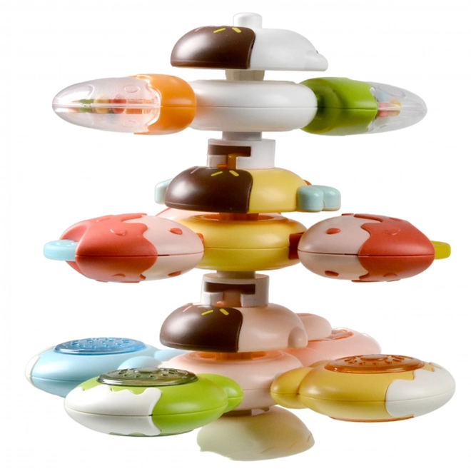 Woopie Baby Sensorische Spinner Spielzeug Biene Huhn Kaninchen Bestandteile
