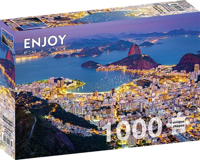 Puzzle Rio de Janeiro bei Nacht - 1000 Teile