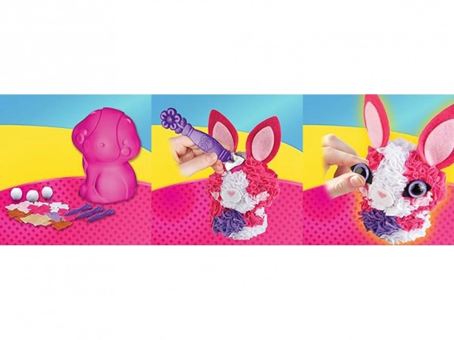 Kreativset 3 bunte Hasen zum Selbermachen