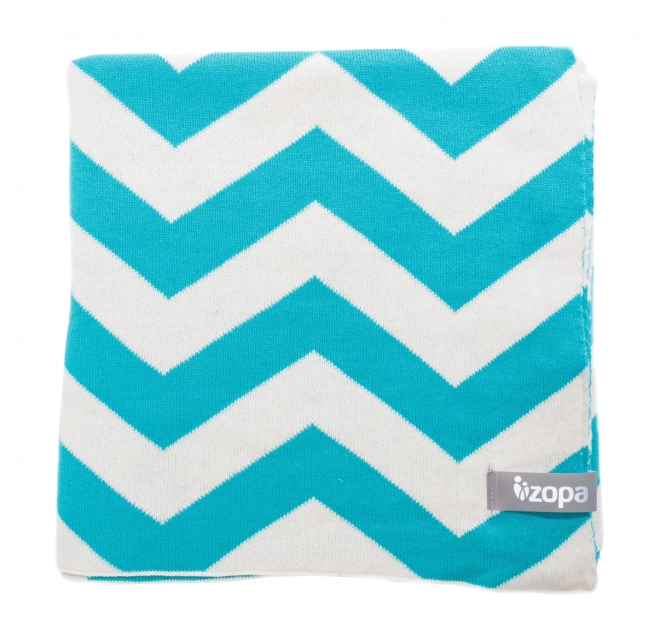 Babydecke Zigzag Mint