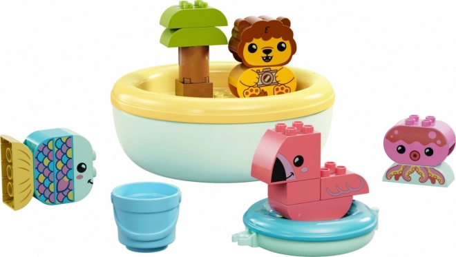 Lego Duplo Spaß beim Baden: Schwimmende Insel mit Tieren