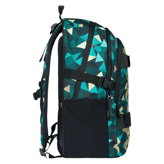 BAAGL 3-SET Skate Polygon: Rucksack, Federmäppchen, Beutel