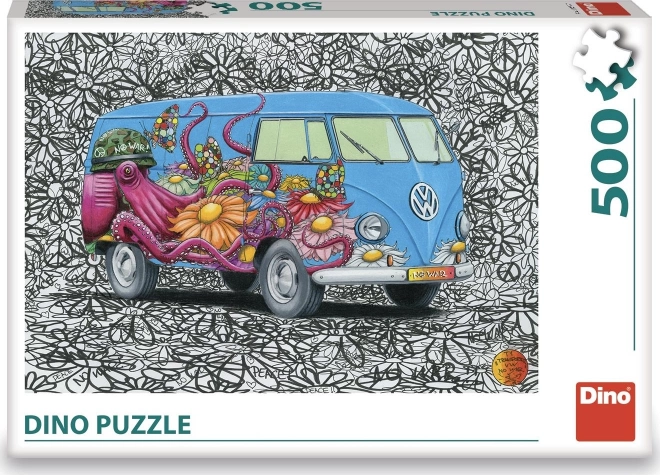 Dino Puzzle Hippies VW Bus