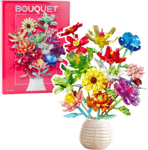 Konstruktions-Bausatz Blumenstrauß 1001 Teile