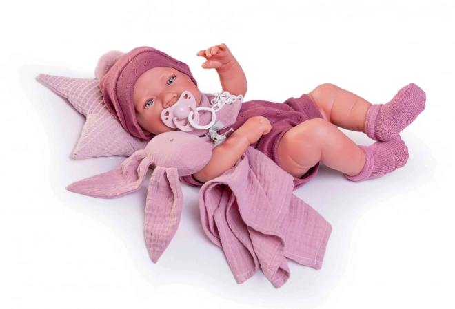 Realistische Baby-Puppe mit Ganzkörper-Vinyl - 42 cm