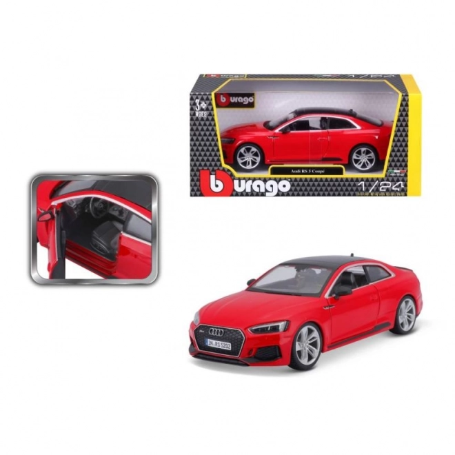 Metallmodell Audi RS 5 Coupé Rot 1/24