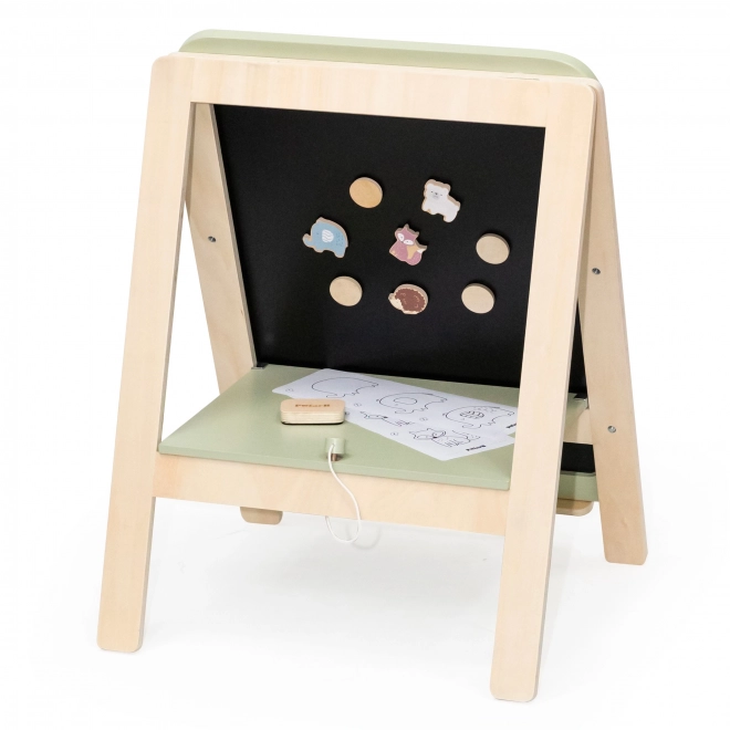 Verstellbare Holztafel für Kinder