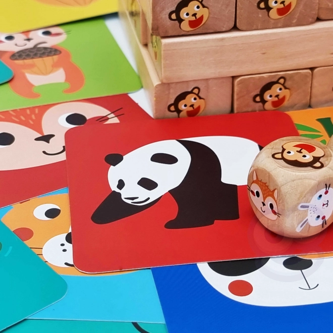 Holzspiel Jenga Tiere TOOKY TOY
