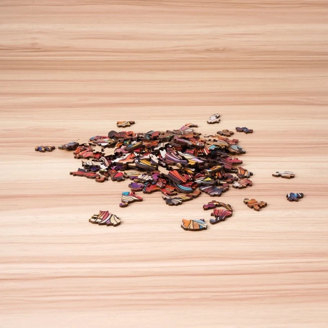 Holz Puzzle Katzenkönig von Puzzle Paradise