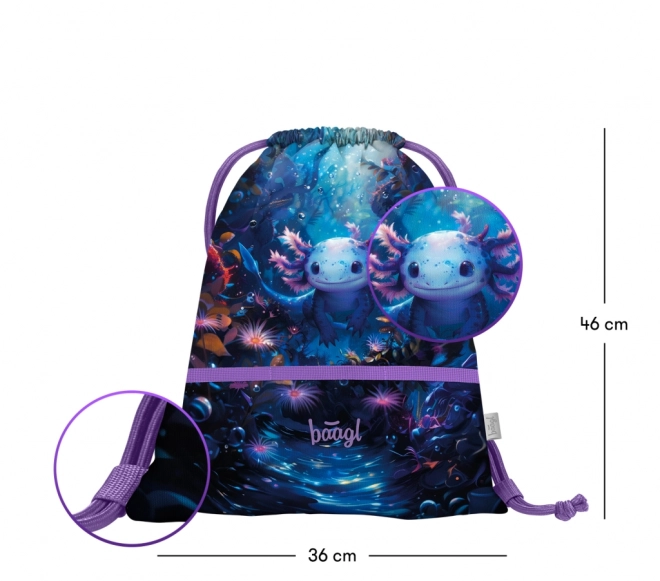 Schuhbeutel Axolotl Baagl
