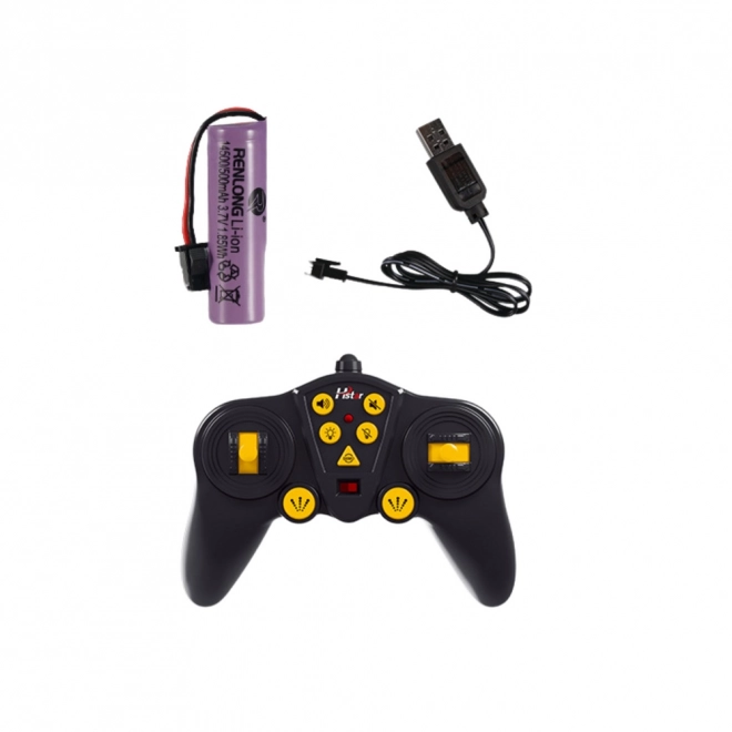 Ferngesteuerter Kran mit Haken RC 2.4G 9CH Gelb