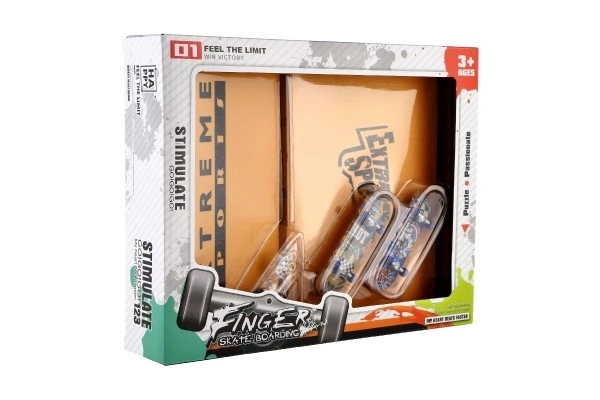 Finger-Skateboard-Set mit Rampe und Werkzeugen