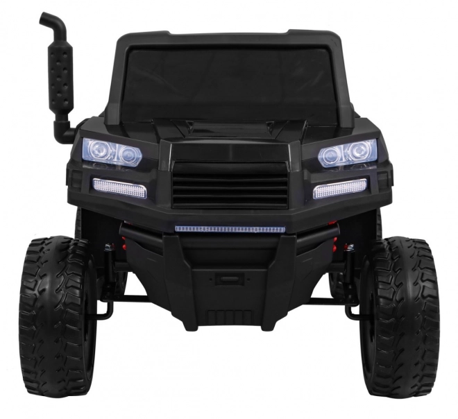 Auto Farmer Truck pro 2 Kinder Schwarz + Allradantrieb 4x4 + Fernbedienung + Kipper + Audio LED