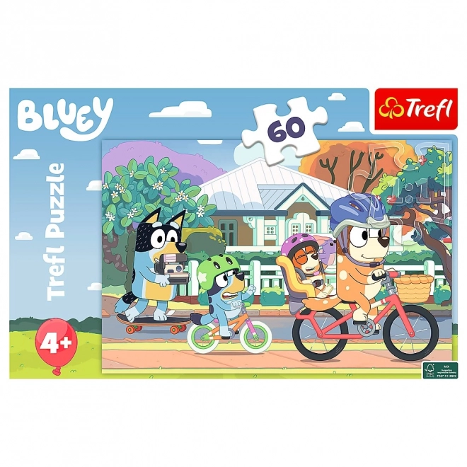 Puzzle 60 Teile Fröhlicher Bluey