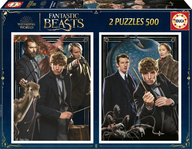 Puzzle EDUCA PHANTASTISCHE TIERWESEN 2×500 Teile