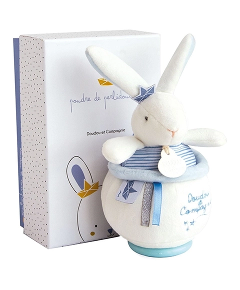 Doudou Geschenkset - Melodischer Plüschhase Matrose 14 cm