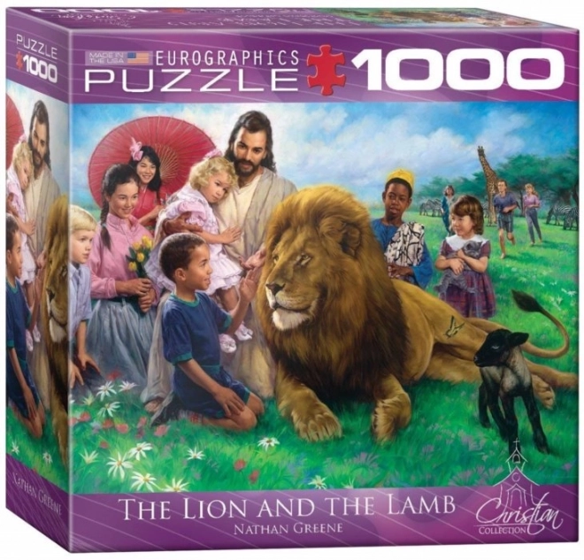 EUROGRAPHICS Puzzle Löwe und Lamm 1000 Teile