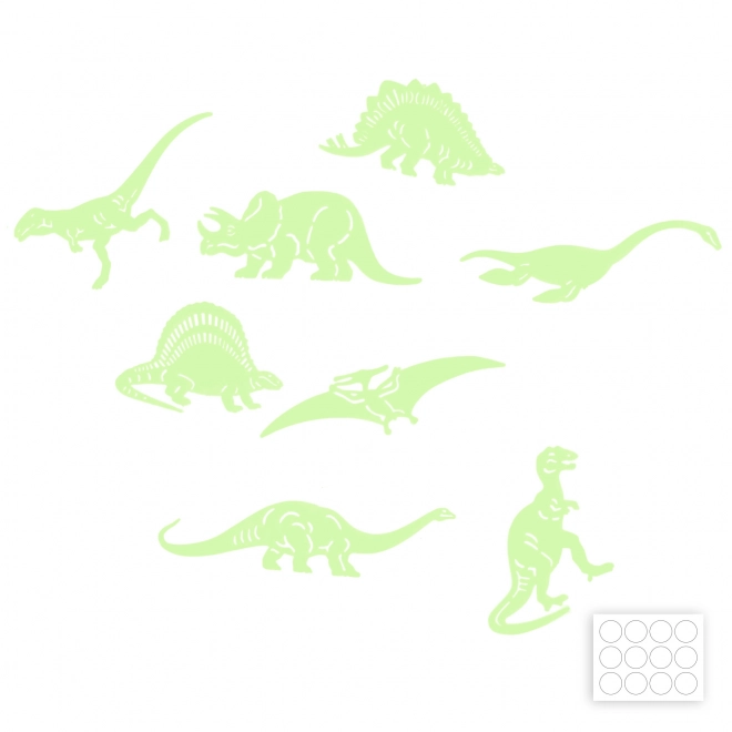 Leuchtende Dinosaurier Wandsticker