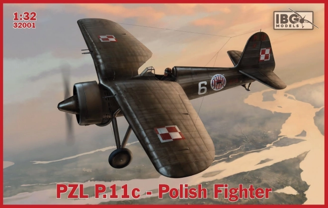 Plastikmodellbausatz PZL P.11c Polnischer Jäger 1/32