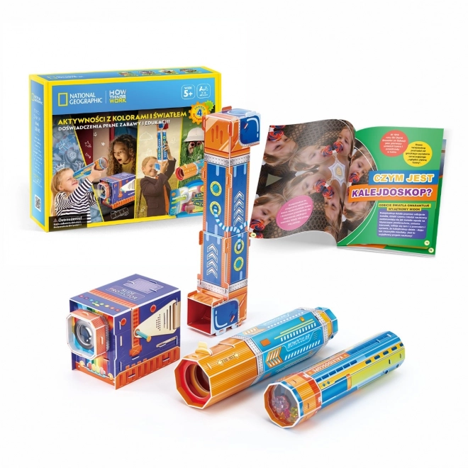 3D-Puzzle-Set mit Farben und Licht