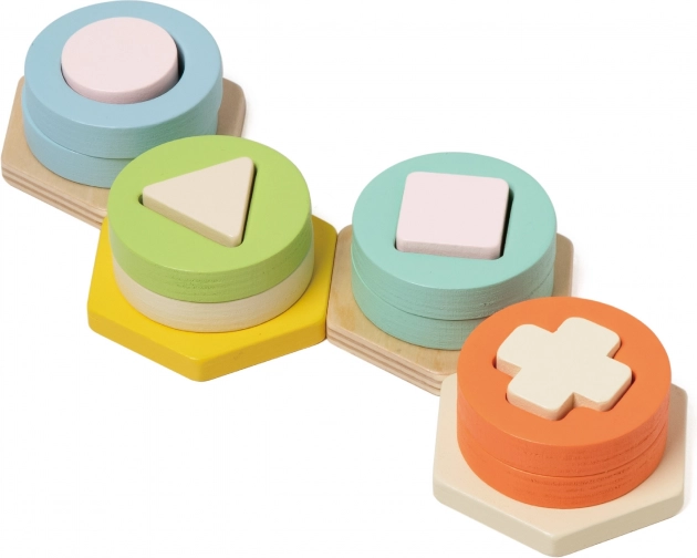 Montessori-Turm zur Formen- und Farbsortierung CLASSIC WORLD