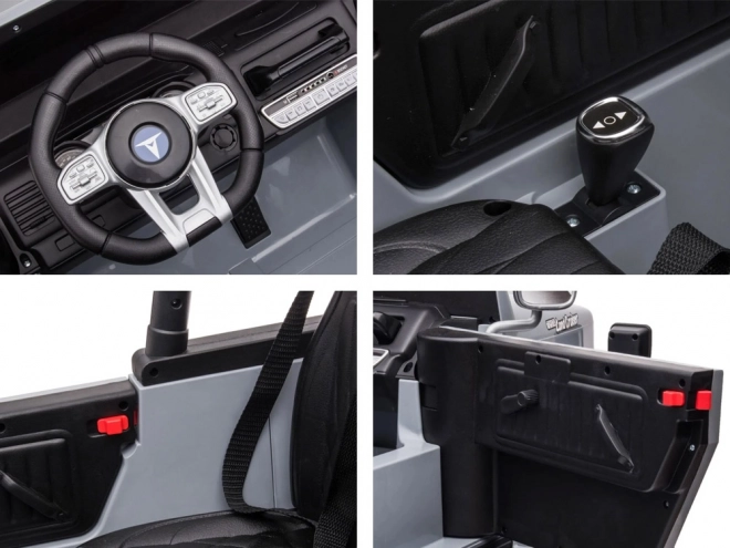 Elektrisches Kinderauto Toyota Land Cruiser – Grau