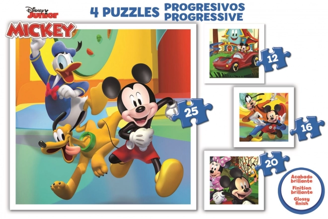 Educa Puzzle Mickey und Freunde 4 in 1