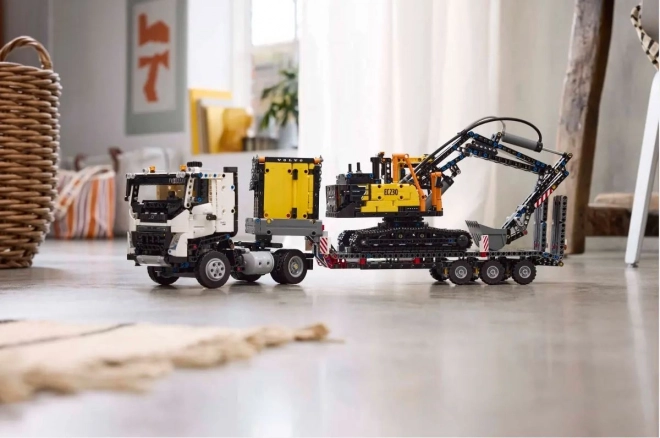 Lego Technic Volvo FMX Lastwagen und EC230 Elektrische Bagger