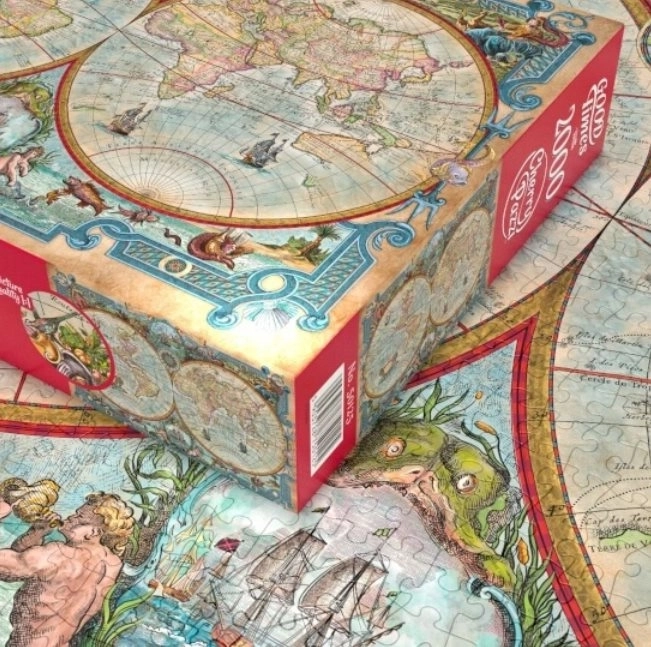 Puzzle CHERRY PAZZI Weltkarte der großen Entdeckungen 2000 Teile