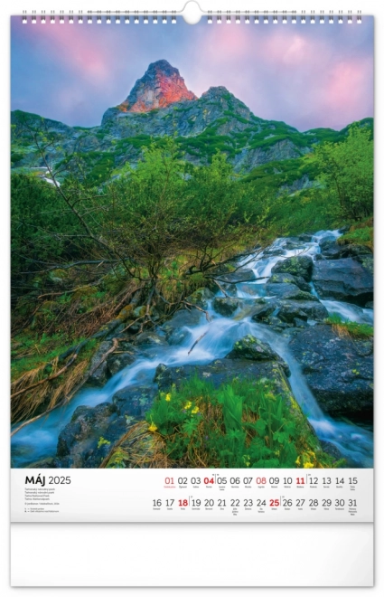 Wandkalender Slowakische Nationalparks 2025