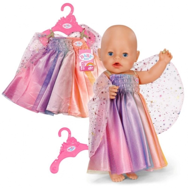 Kleid für BABY born Puppe Regenbogenfee