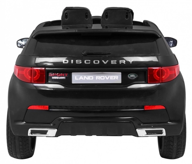 Land Rover Discovery für Kinder schwarz + Fernsteuerung + 5-Punkt-Sicherheitsgurte + Sitzverstellung + EVA + MP3 LED