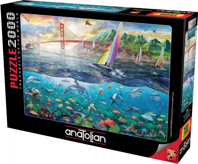 Puzzle San Francisco Brücke 2000 Teile