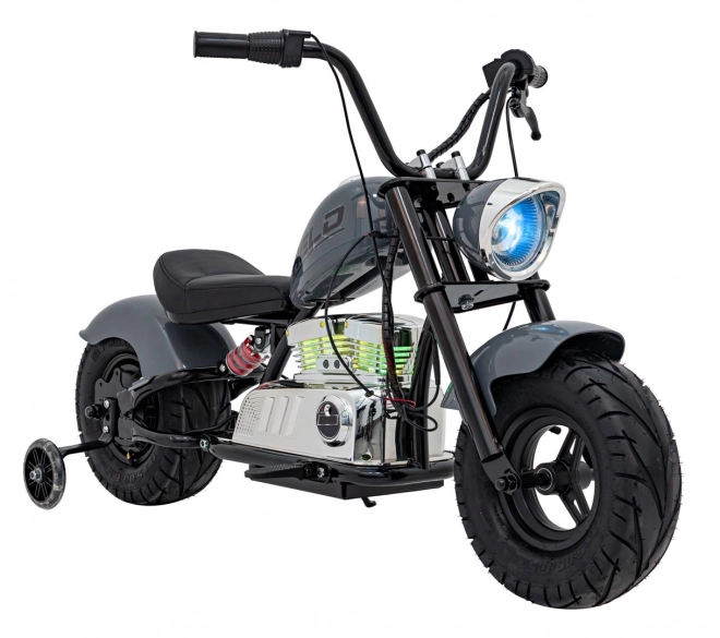 Motorrad Chopper Warrior Grau