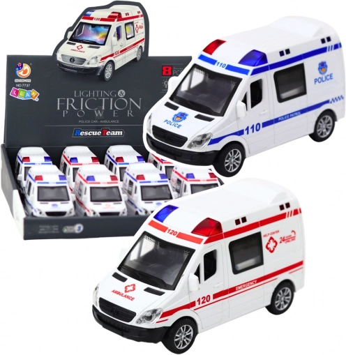 Feuerwehrauto Ambulanz mit Öffnenden Türen und Licht- und Soundeffekten