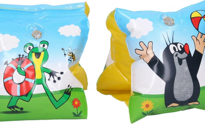 Aufblasbare Schwimmflügel mit Maulwurf Motiv