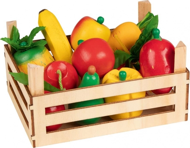 GOKI Holzkiste mit Obst und Gemüse