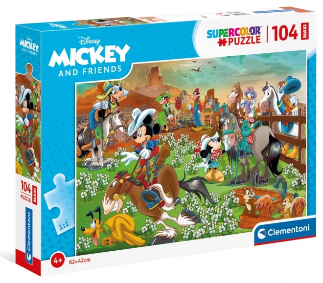 Clementoni Puzzle Mickey und Freunde Maxi 104 Teile