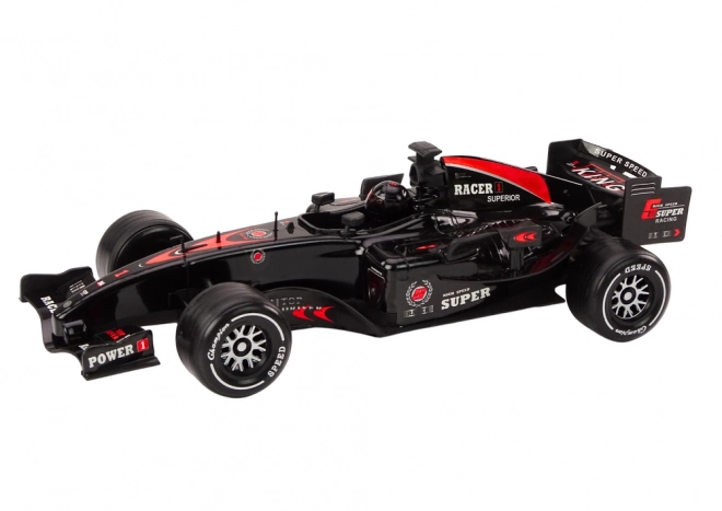 Rennwagen Sportauto F1 mit Antrieb 1:14 Schwarz mit Geräuschen