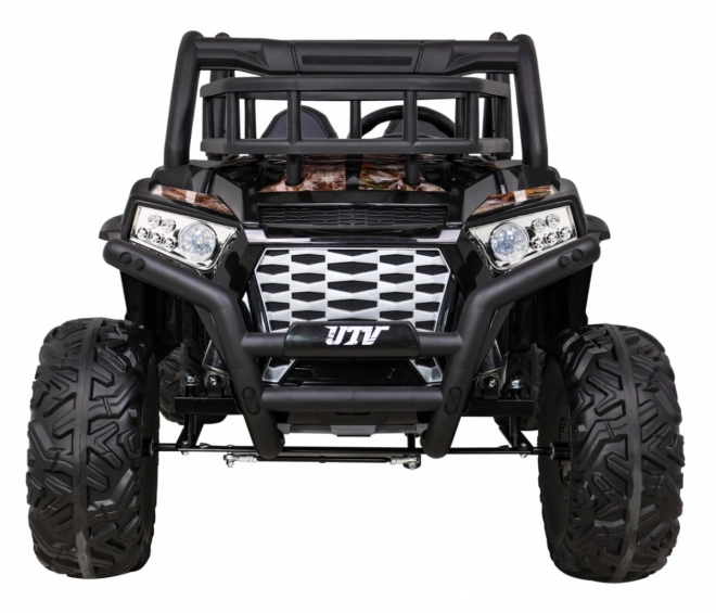 Buggy UTV Off-road für Kinder schwarz + Fernbedienung + Gepäckträger + langsamer Start + EVA + MP3 LED