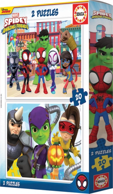 Spidey und seine fantastischen Freunde Puzzle - 2x20 Teile