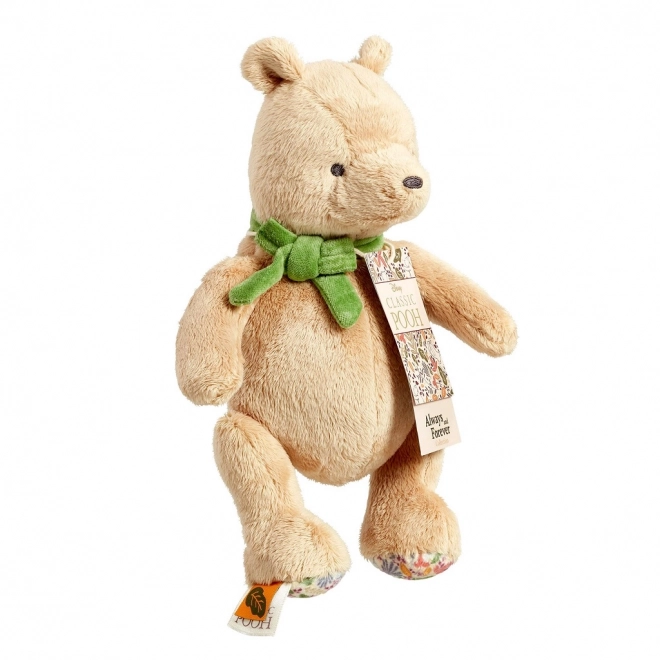 Plyschoch Bär Winnie Puuh mit grüner Schleife 22 cm