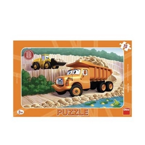 Dino Puzzle mit Tatra-LKW 15 Teile