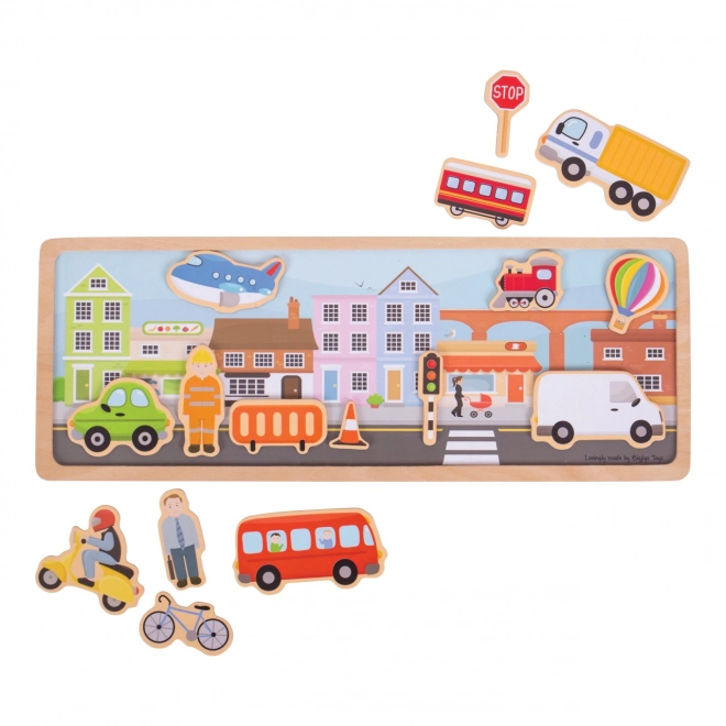 Magnetisches Stadtpuzzle von Bigjigs Toys