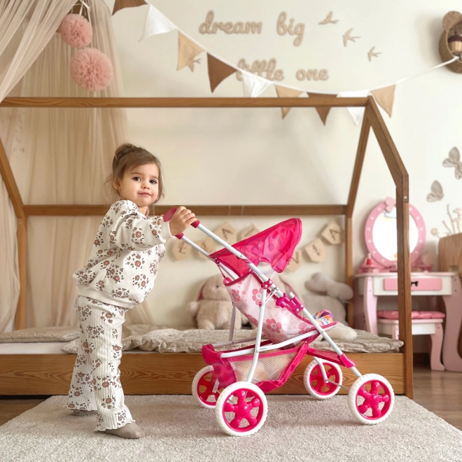Woopie Puppenwagen Blumenmuster