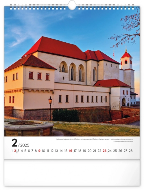 Notique Wandkalender Brno 2025