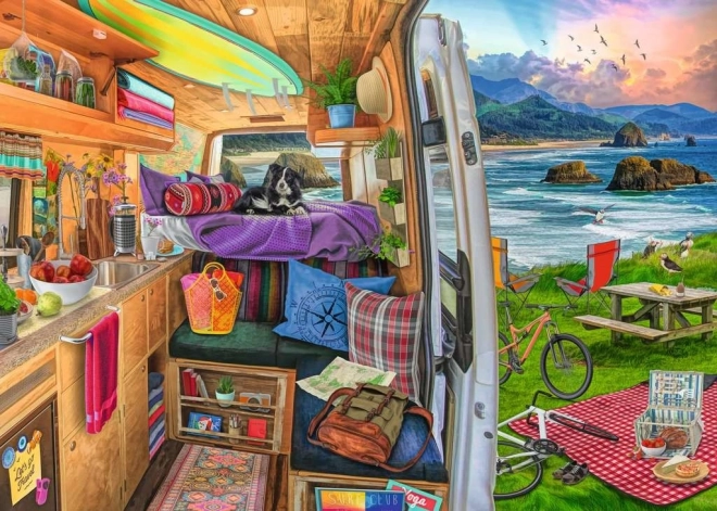 Puzzle 1000 Teile Camper Aussicht