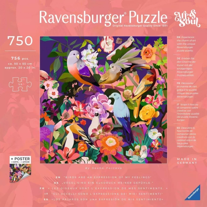 Ravensburger Art & Soul: Vogelbeobachtung Puzzle 750 Teile