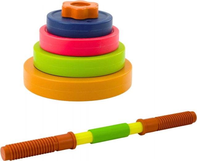 Variable Anordnung bunter Scheiben