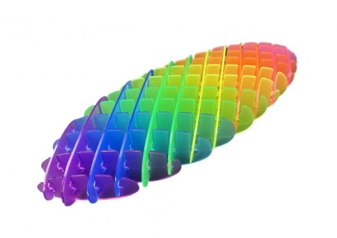 Fidget-Spielzeug Regenbogen Transparent Antistress Bunt Elastisch 12cm